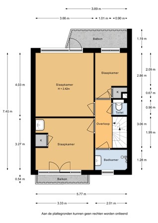 Floorplan - Erasmuslaan 5, 3314 AB Dordrecht